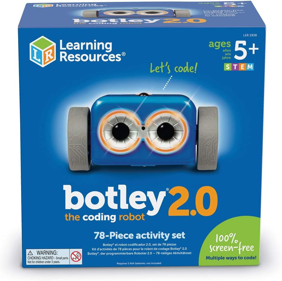 Botley the Coding Robot 2.0 Activity Set - 78 Pieces, Ages 5+, Coding Robot for Kids, STEM Toys for Kids, Early Programming and Coding Games for Kids