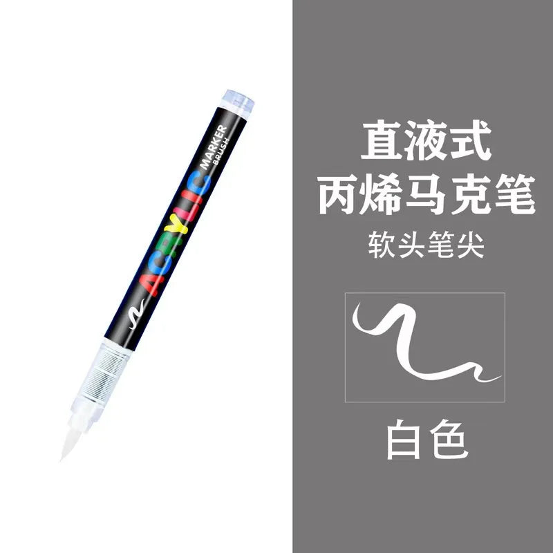 1-120 Colors Guangna Set Acrylic Paint Markers Brush Tip Paint Markers for Rock Painting Festival Gift DIY Art Markers