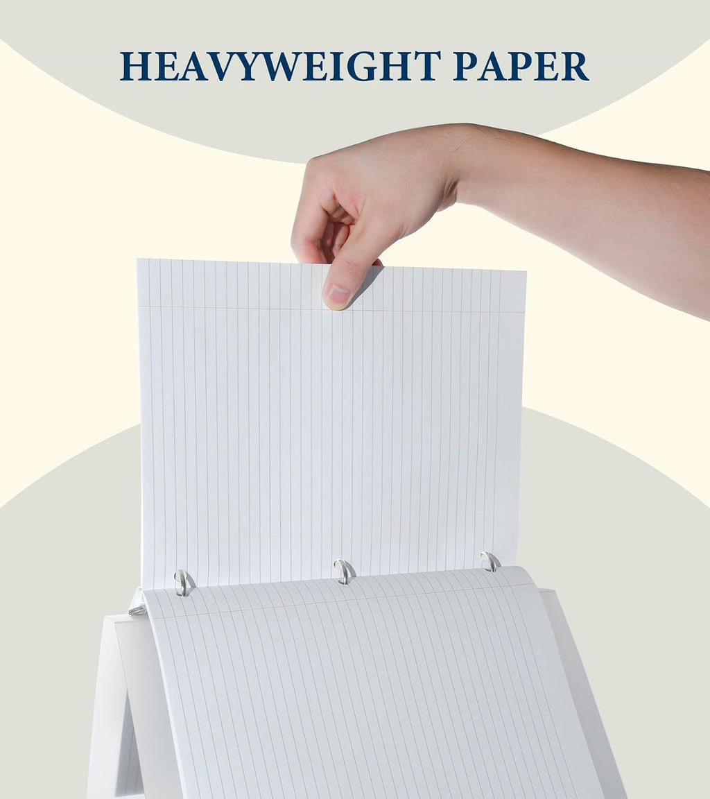 Loose Leaf Paper, 200 Sheets Notebook Paper, 8 X 10.5 College Ruled Paper, 3 Hole Punch Binder Paper, Lined Paper for 3 Ring Binders, College Ruled Paper, 8" X 10.5" Filler Paper