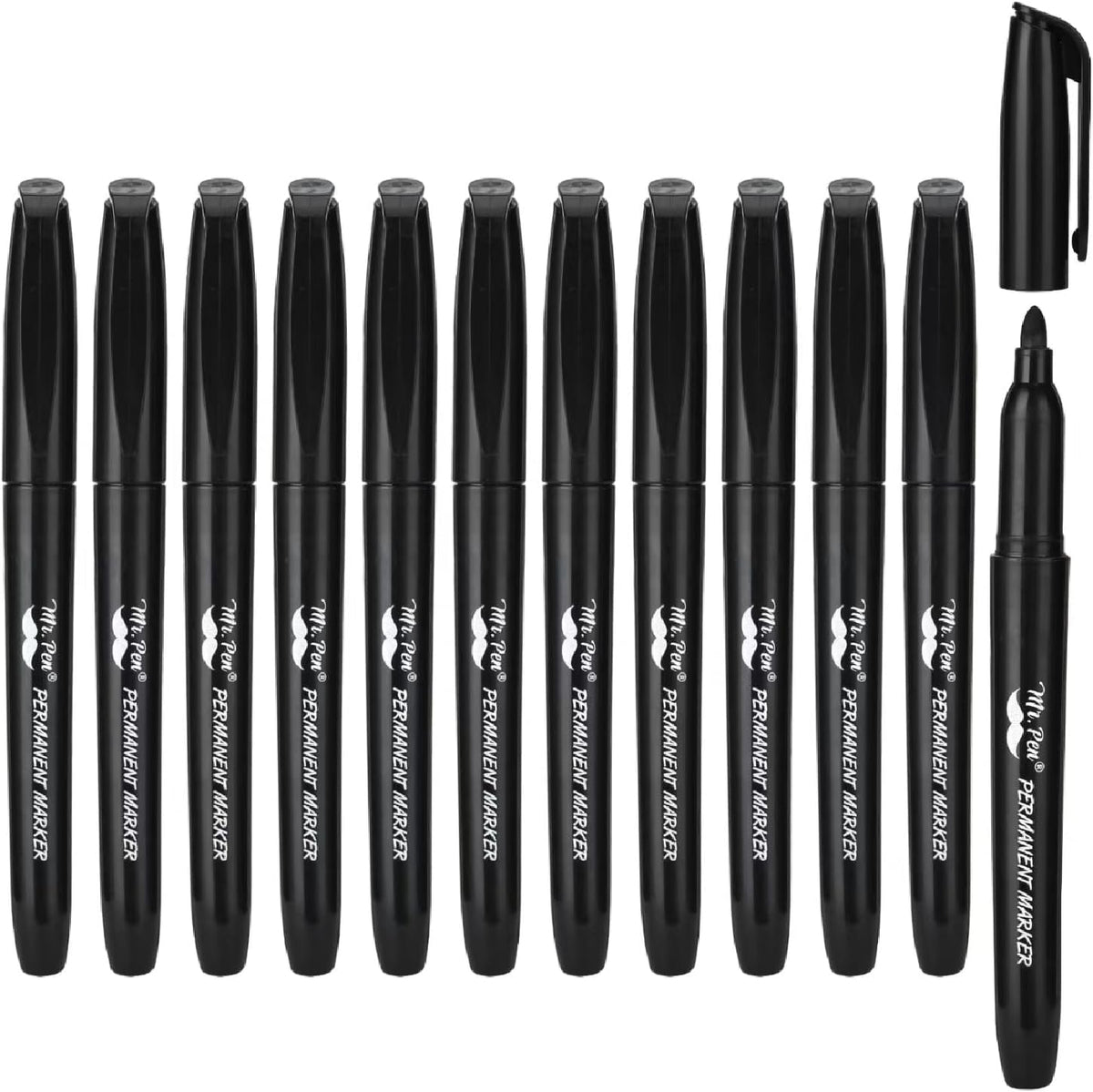 - Permanent Markers, 12 Pack, Black, Fine Tip, Black Markers | Fine Tip Markers