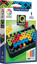 IQ Twist, a Travel Game for Kids and Adults, a Cognitive Skill-Building Brain Game - Brain Teaser for Ages 6 & Up, 120 Challenges in Travel-Friendly Case