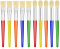 10Pcs Paint Brushes for Kids,  Kids Paint Brushes Toddler Large Chubby Brushes round and Flat Preschool Painting Brushes for Washable Paint Acrylic Paint