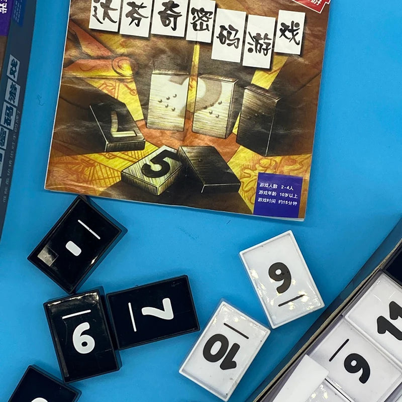 2-4 Players Party Games Da Vinci Code Puzzle Gametoys Board Games Reasoning Gift Toys for Kids Adult with Family Friends