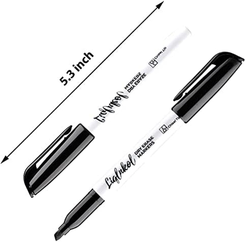 Dry Erase Markers Bulk, 144 Pack Black Whiteboard Markers, Chisel Point Low Odor Dry Erase Markers for School Office Home