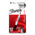 Sharpie Brush Twin Permanent Markers 12 Count Dual Ended Black Markers