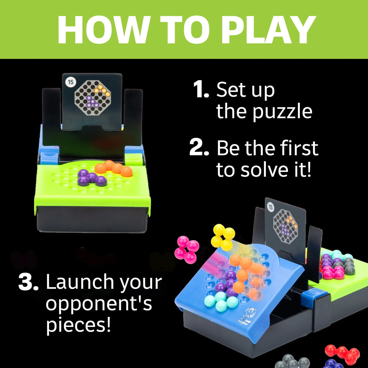 Kanoodle Head-To-Head, Brain Teaser Puzzle Game, 2 Players Ages 7+