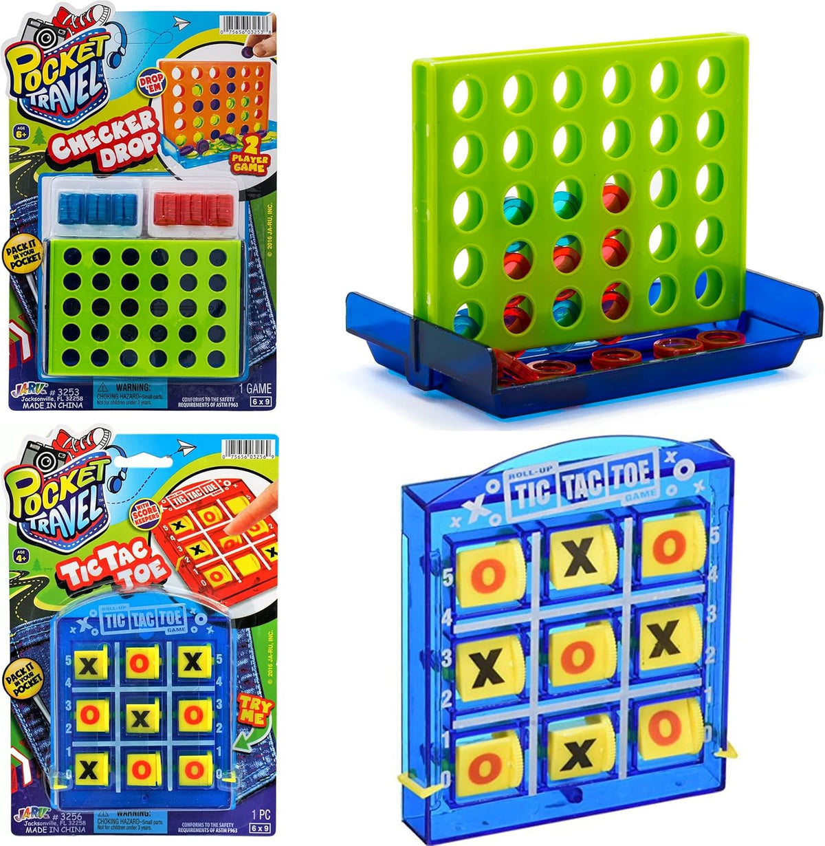 Pocket Travel Mini Four in a Row Game (24 Units) Pocket Size Travel Games & Family Board Games. Outdoor & Indoor Recess Toys. Classic Checkers Drop Party Favors. 3253-24S