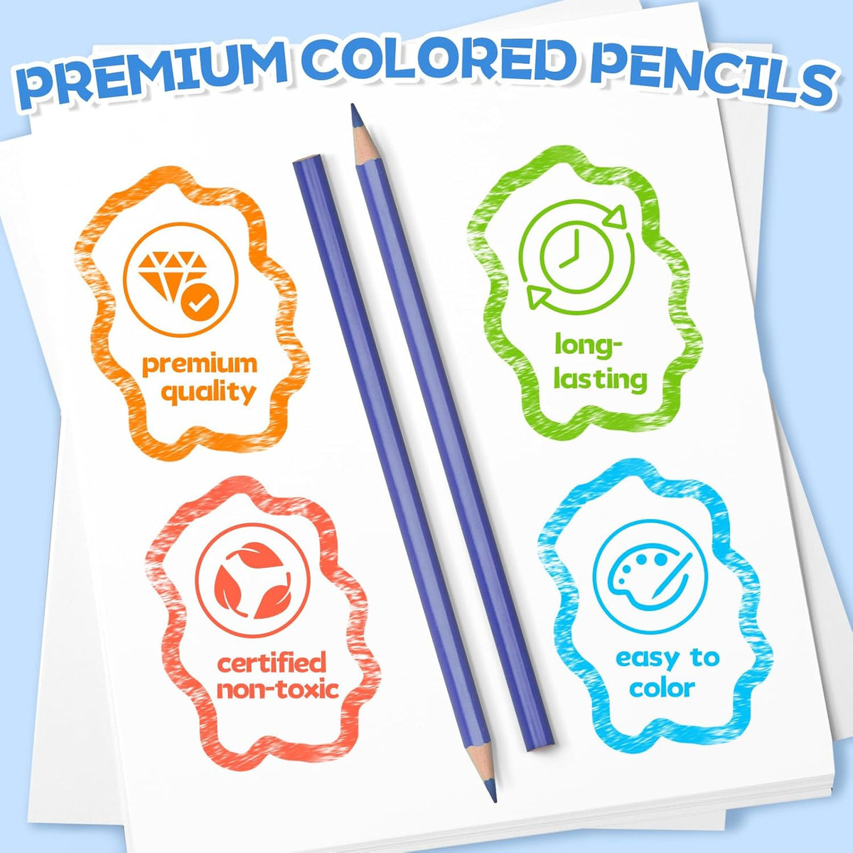 125 Pack Colored Pencils Bulk, Color Pencils for Kids Classroom, 1500 Count | 12 Vibrant Colors, Pre-Sharpened, Back to School Supplies, Teachers Classroom Essentials & Prizes, Art Supplies for Adults