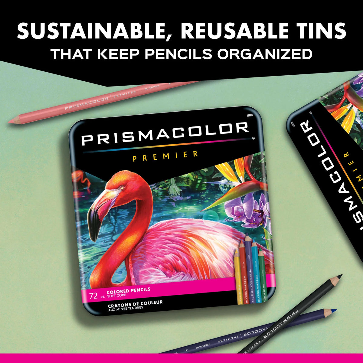 Colored Pencils, Premier Soft Core Pencils, Assorted, 72 Count