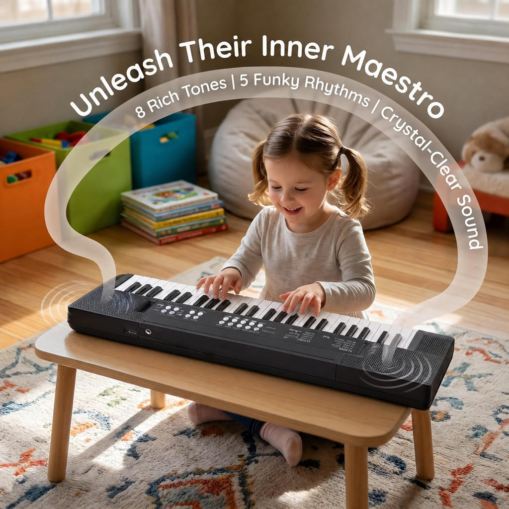 54-Key Kids Keyboard Piano, Electronic Musical Toy for Kids Ages 3+