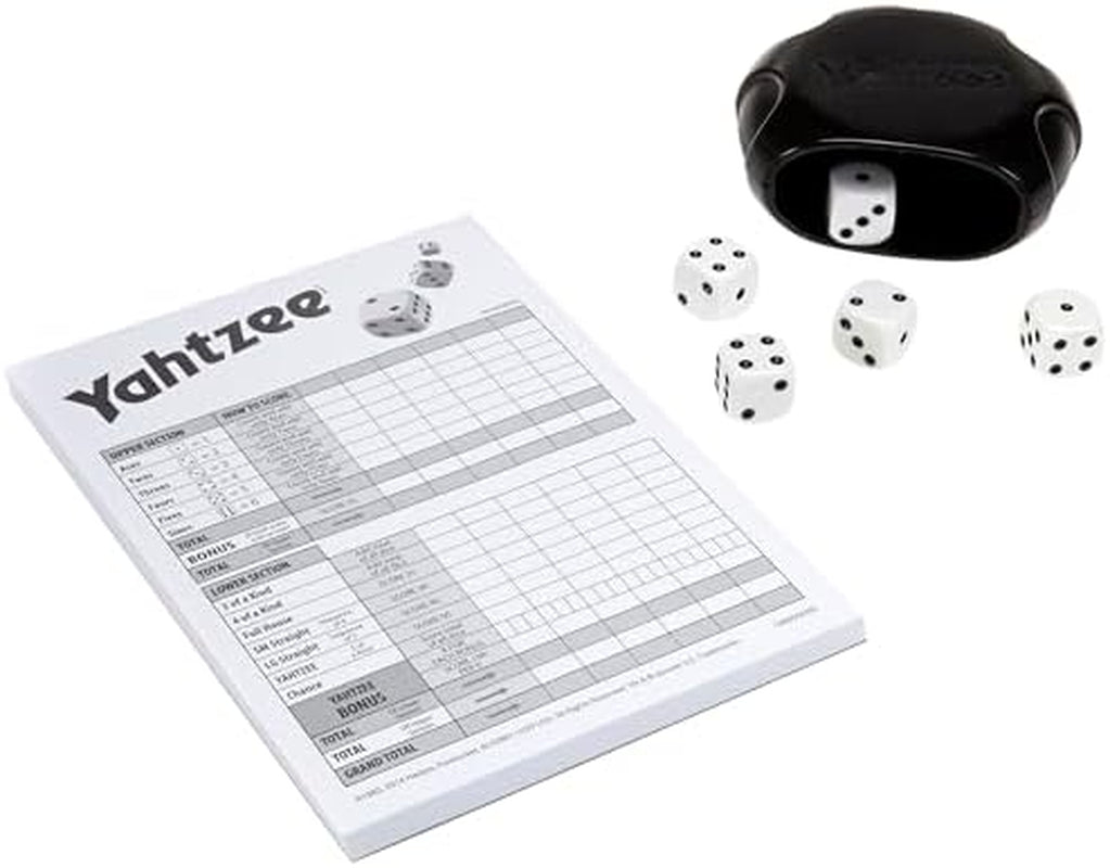 Yahtzee Game, Fast-Playing Dice Games for Kids, Teens, and Adults, Strategy Games, Family Games for Kids, 2 or More Players, Ages 8 and Up