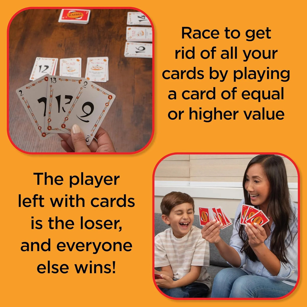 KARMA Card Games for Kids – Kids, Family Games Night, Multi-Player, Screen Free, Travel Games, Playing Cards, What Goes Around, Comes Around, Ages 8+