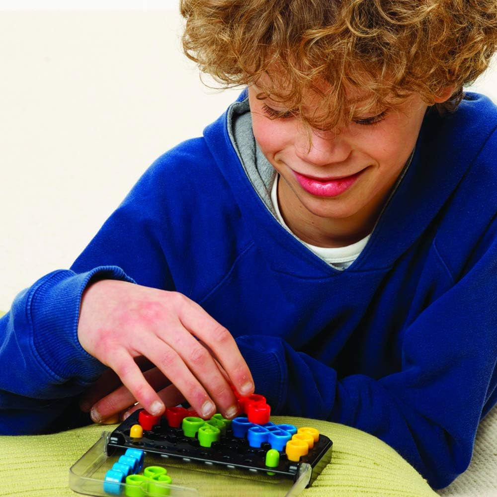 IQ Twist, a Travel Game for Kids and Adults, a Cognitive Skill-Building Brain Game - Brain Teaser for Ages 6 & Up, 120 Challenges in Travel-Friendly Case