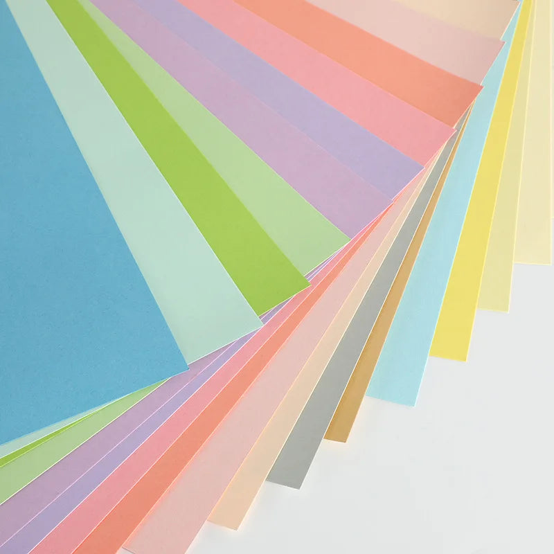 DUOFEN 250G Color Paper Card Delicate Writable A4 Hard Paper Thick Paper for DIY Papercraft Projects Scrapbook Paper Album