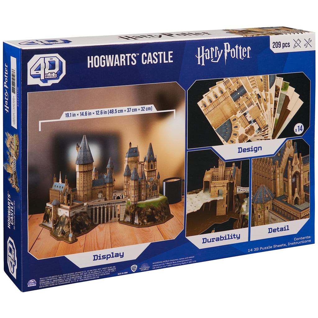 4D Build Hogwarts Castle 3D Puzzle 209 Pieces Harry Potter Decor Gift
