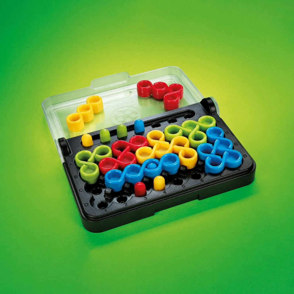 IQ Twist, a Travel Game for Kids and Adults, a Cognitive Skill-Building Brain Game - Brain Teaser for Ages 6 & Up, 120 Challenges in Travel-Friendly Case