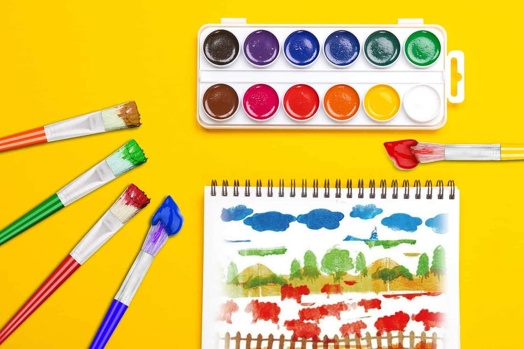 10Pcs Paint Brushes for Kids,  Kids Paint Brushes Toddler Large Chubby Brushes round and Flat Preschool Painting Brushes for Washable Paint Acrylic Paint