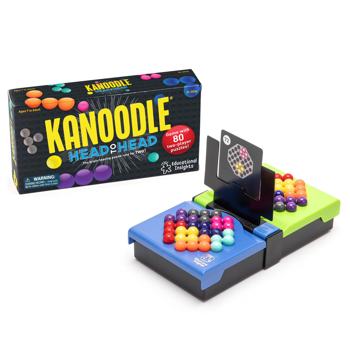 Kanoodle Head-To-Head, Brain Teaser Puzzle Game, 2 Players Ages 7+