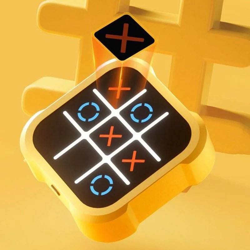 3 in 1 Tic Tac Toe Board Game Children Electronic Toy Gifts Crosses Game Memory Training Portable Travel Games for Kids Adult