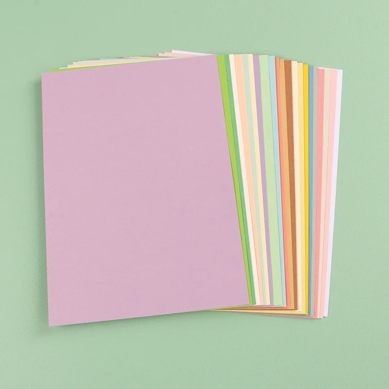 DUOFEN 250G Color Paper Card Delicate Writable A4 Hard Paper Thick Paper for DIY Papercraft Projects Scrapbook Paper Album