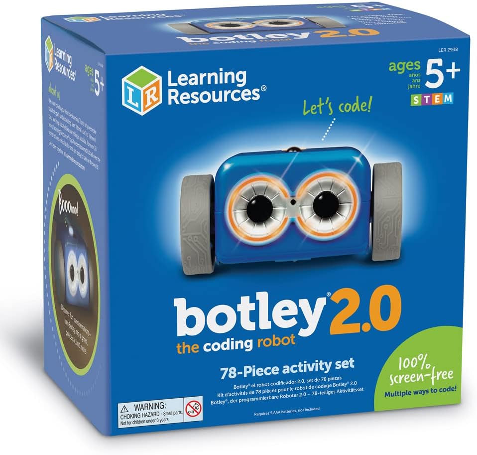 Botley the Coding Robot 2.0 Activity Set - 78 Pieces, Ages 5+, Coding Robot for Kids, STEM Toys for Kids, Early Programming and Coding Games for Kids