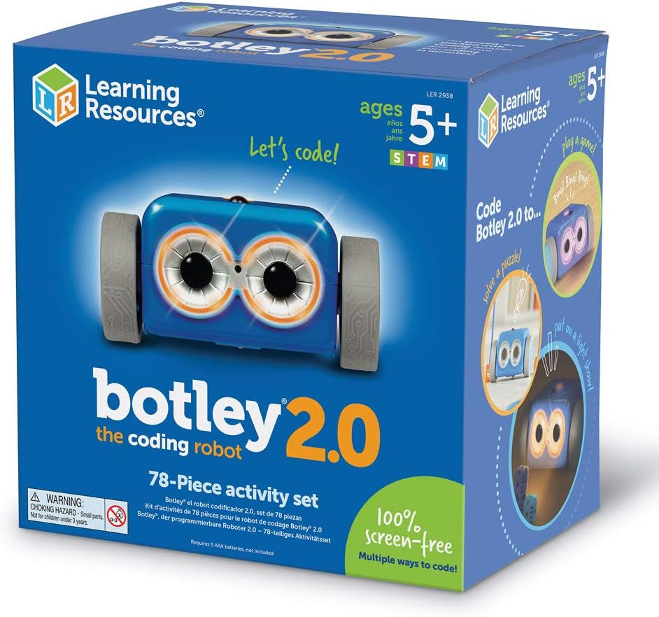 Botley the Coding Robot 2.0 Activity Set - 78 Pieces, Ages 5+, Coding Robot for Kids, STEM Toys for Kids, Early Programming and Coding Games for Kids