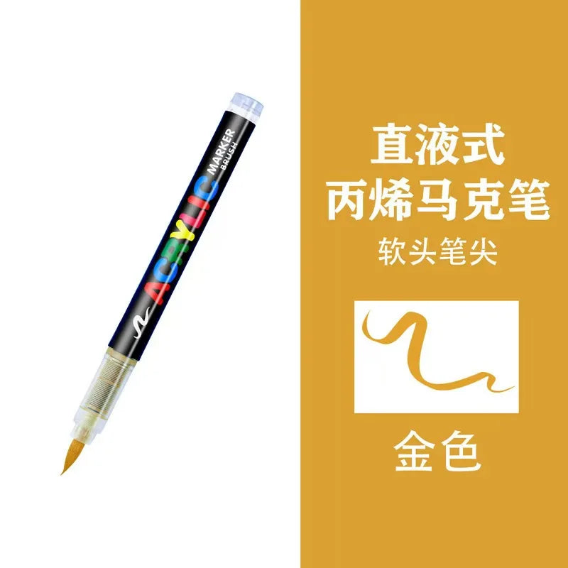 1-120 Colors Guangna Set Acrylic Paint Markers Brush Tip Paint Markers for Rock Painting Festival Gift DIY Art Markers