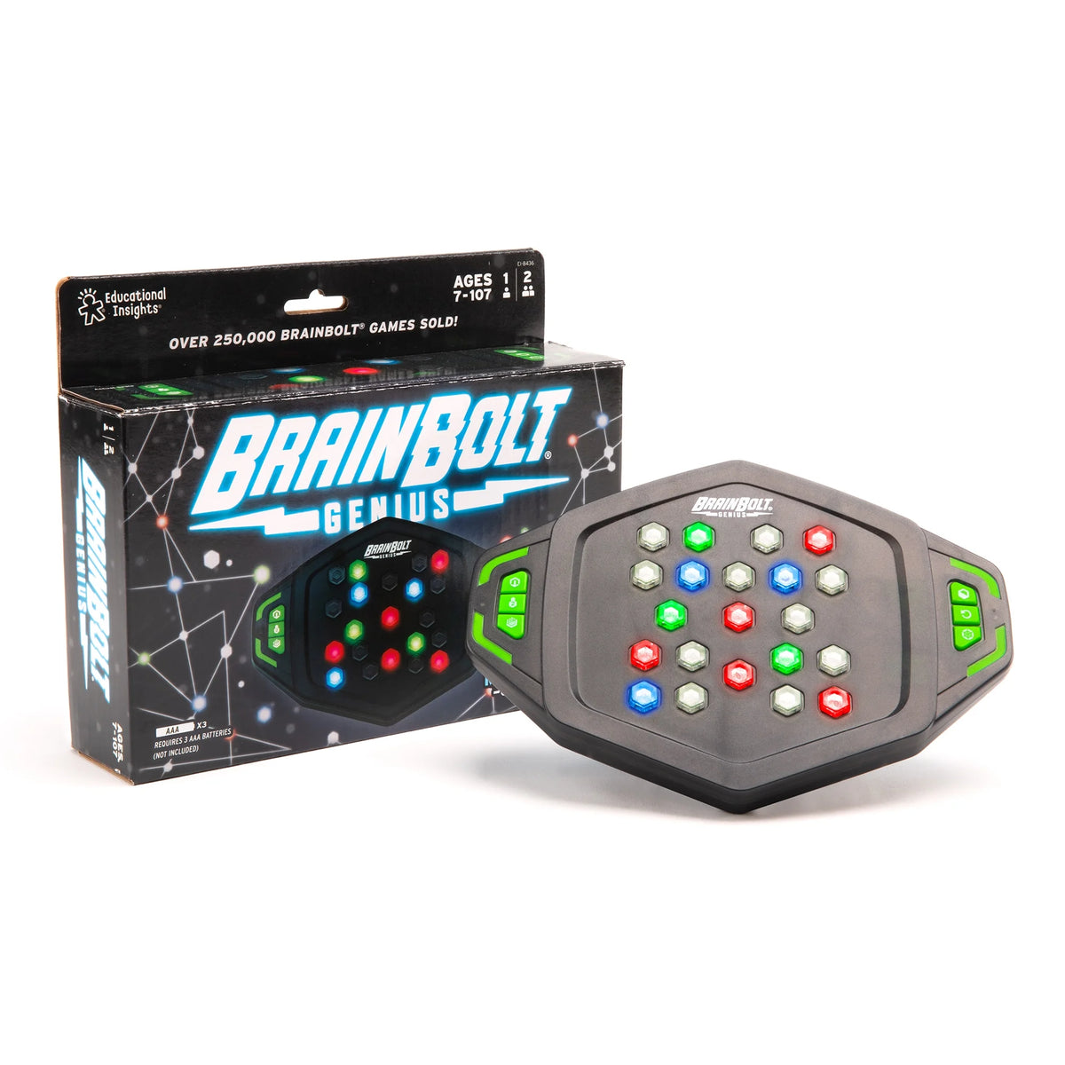 Brainbolt Genius Electronic Brainteaser Game, Ages 7+, 1 Piece