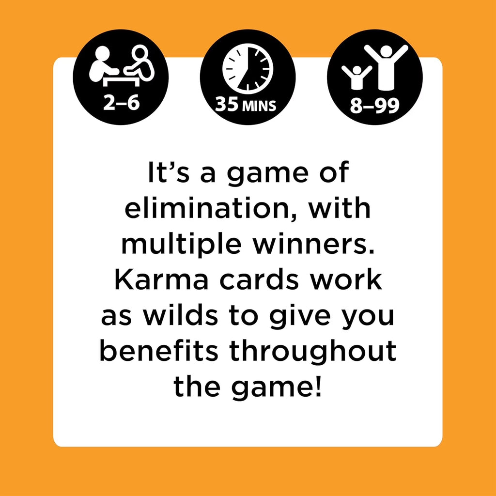 KARMA Card Games for Kids – Kids, Family Games Night, Multi-Player, Screen Free, Travel Games, Playing Cards, What Goes Around, Comes Around, Ages 8+