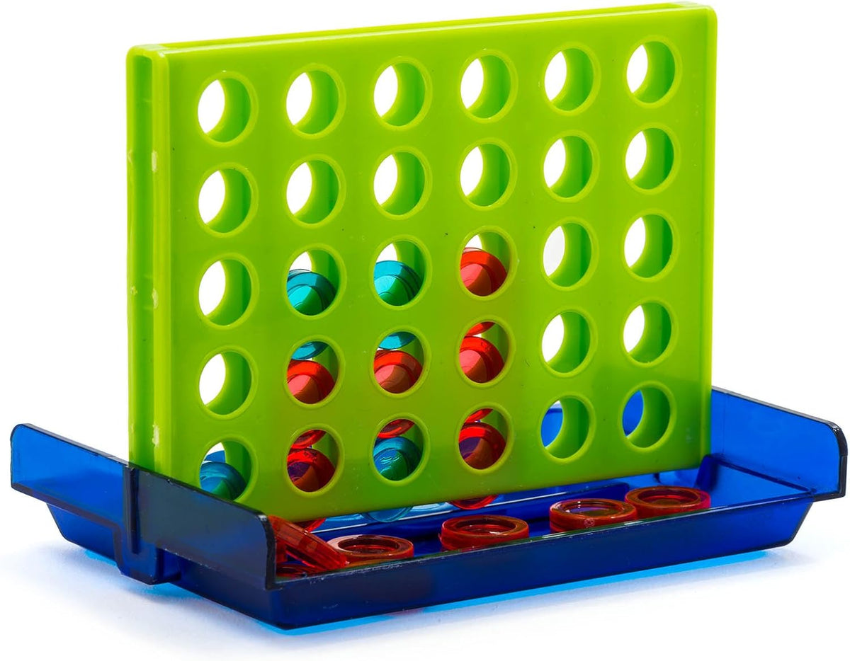 Pocket Travel Mini Four in a Row Game (24 Units) Pocket Size Travel Games & Family Board Games. Outdoor & Indoor Recess Toys. Classic Checkers Drop Party Favors. 3253-24S