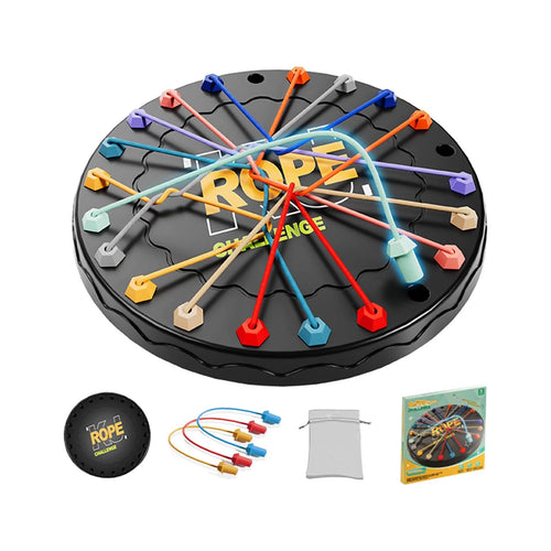 Untangling Puzzle Game, Educational Strategy Board Game for Kids & Adults, Family Travel Party Games with Multi-Level Challenges, Gifts for All Ages(Manual on Box)